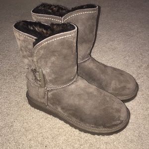 UGG PURE brown tough suede real wool boots